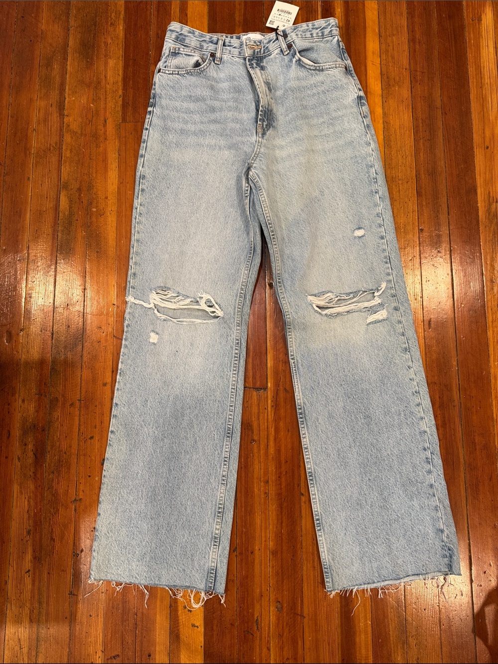 Zara Wide Leg High Waisted Jeans size 10